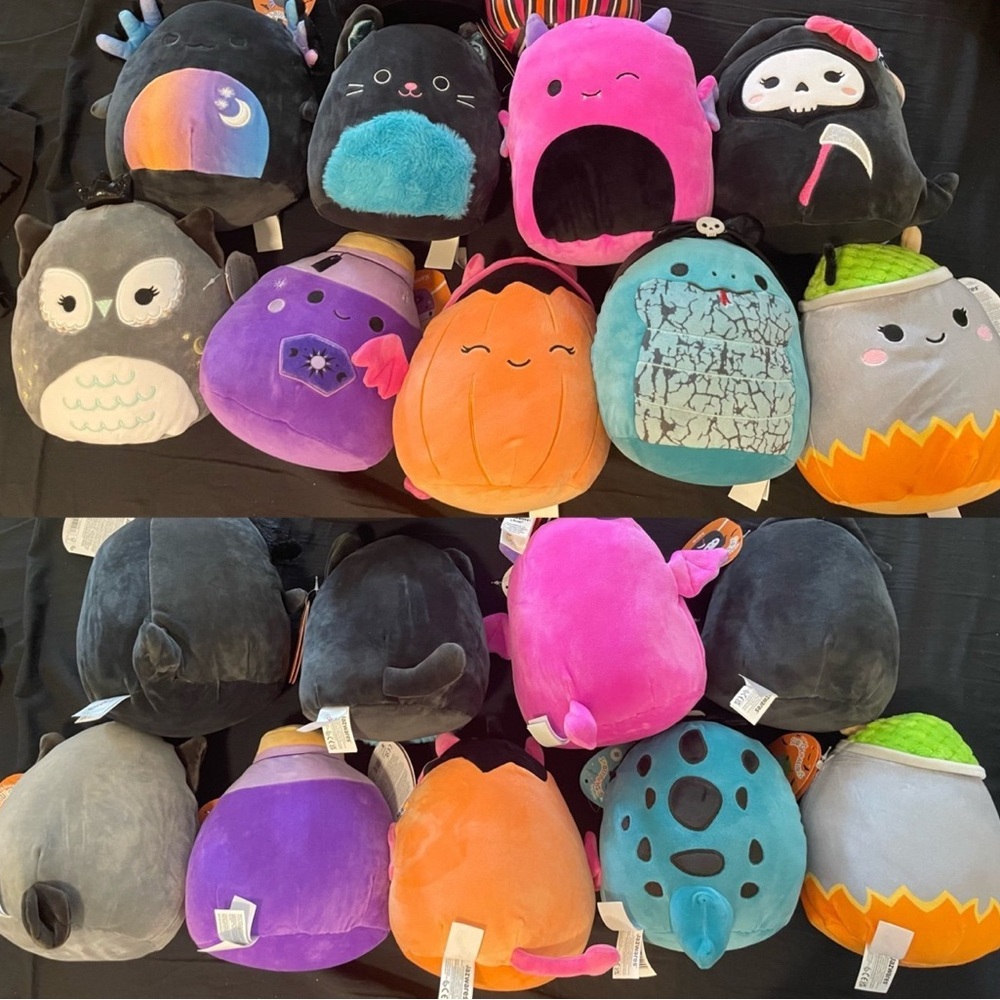 Squishmallow halloween set of 9 (New with tags)